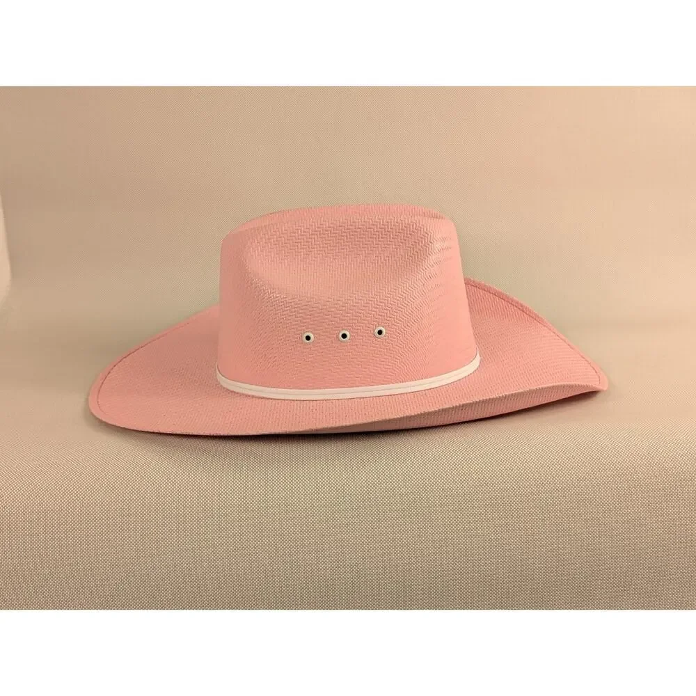 Twister Light Pink Straw Girls Cowboy Hat Youth XL